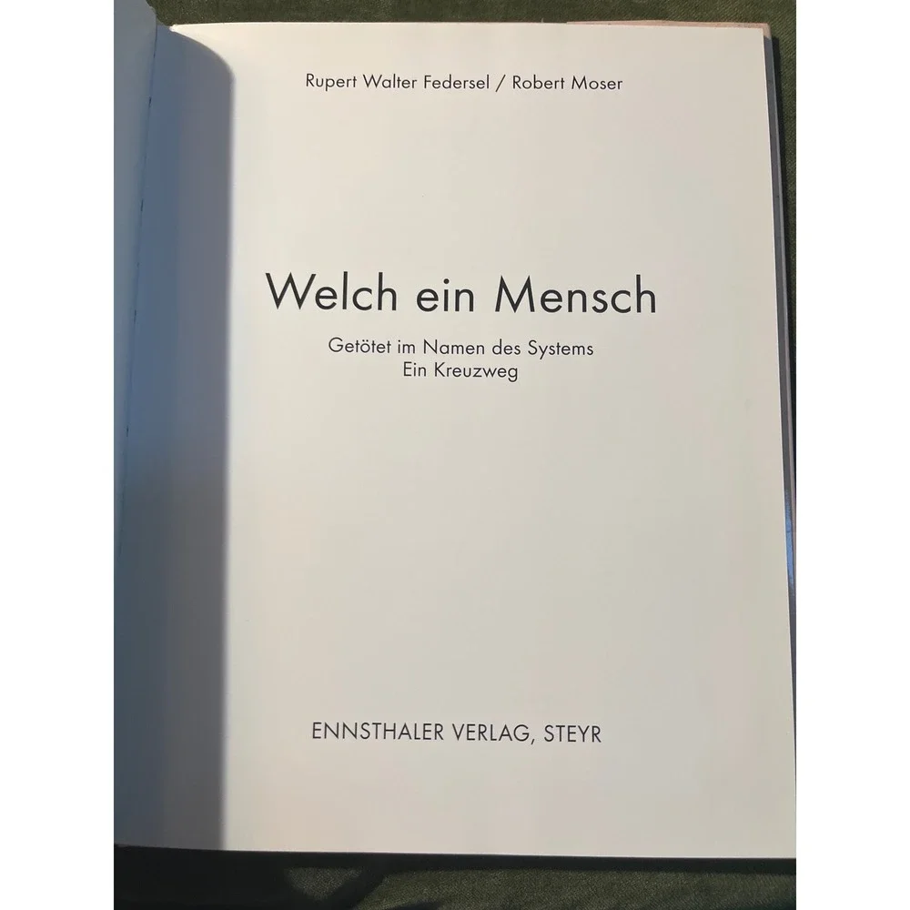 Welch‎ ein Mensch Ein Kreuzweg Rupert Walter Federsel Robert Moser signed German